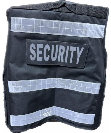 High Visibility Tactical Vest | Security Service Vest - Black | International Shipping Available - Buy Online on SooperMarket.com