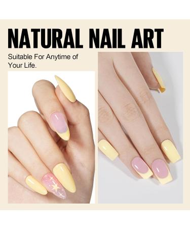 TOMICCA UV Nail Polish - Pastel Macaroon Yellow 15ml | Soak Off Gel Nail Art | Perfect for Professional & DIY Manicures - Buy Online on SooperMarket.com