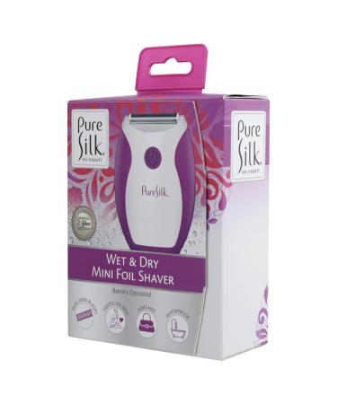 Pure Silk Mini Foil Shaver for Women Women s Wet and Dry Foil Shaver with Dual Clipper Blades Waterproof Portable Gentle for Smooth Shaving of Arms Legs and Bikini Area Perfect for Travel