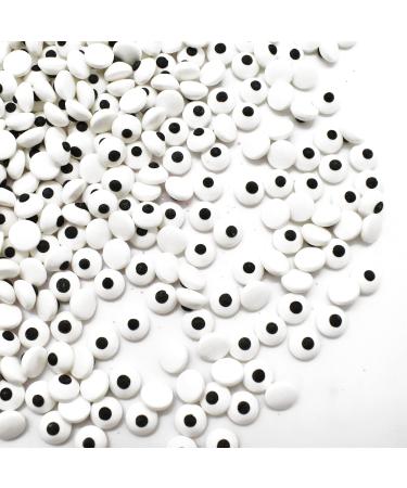 Spooky Eye Toppers - 4 oz Resealable Stand Up Candy Bag - Edible Baking Decorations - Funny White Googly Eyes for Cupcakes, Cakes, Cookies, Brownies - Halloween, Easter, and Edible Art Project Candy 4 Ounce