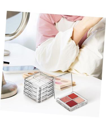 Healvian 6 Pcs Transparent Square Eye Shadow Box Empty Makeup Pallet Balm Blusher Containers Plastic - Buy Online on SooperMarket.com