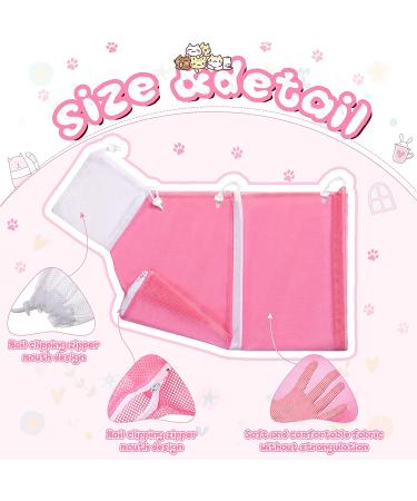 7-Piece Cat Bathing Bag Set with Grooming Glove, Nail Clipper, Feeder - Bright Colors - Buy Online on SooperMarket.com