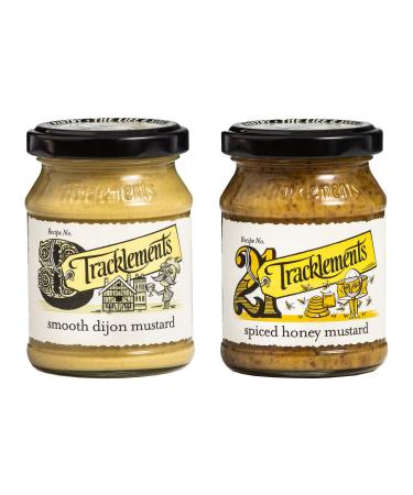 Intrinsic Treats Mustard Bundle with Tracklements Smooth Dijon Mustard 140g and Spiced Honey Mustard 140g (Pack of 2)