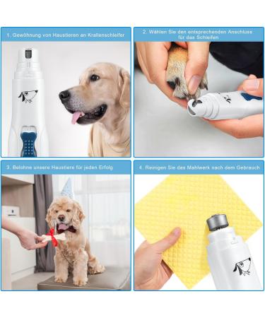AMIR Dog Nail Grinder - Quiet Pet Nail Trimmer for Dogs & Cats - Buy Online on SooperMarket.com