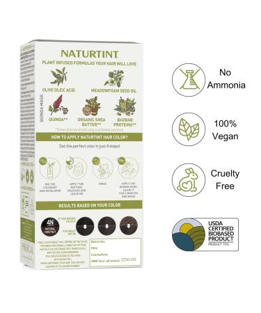 Buy Naturtint Natural Chestnut 4N | Long-lasting Hair Color - 5.4 oz | Vegan & Non-toxic Hair Dye for International Shipping - Buy Online on SooperMarket.com