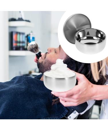 Frcolor Men's Shaving Bowl & Soap Set | Stainless Steel Shaving Accessories & Wooden Stand for Perfect Shave - International Shipping Available - Buy Online on SooperMarket.com