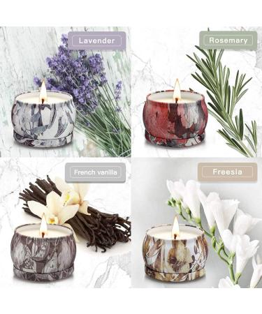 Fragrance Candles Gift Set - 4 Aromatherapy Soy Wax Candles | 120 Hours Burn Time | Perfect Decor & Gifts for Women - Buy Online on SooperMarket.com