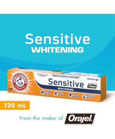 ARM & HAMMER Sensitive Whitening Toothpaste 120-ml - Buy Online on SooperMarket.com