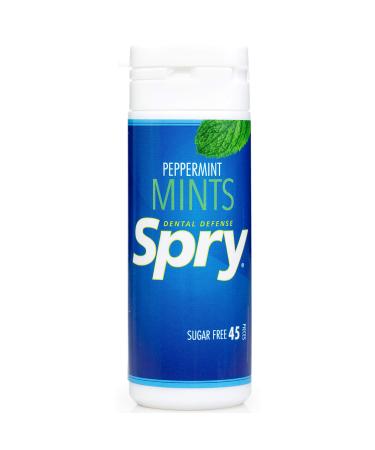 Xlear Spry Power Peppermints 45 Count 25 g