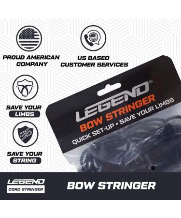 Legend Cord Bow Stringer - Traditional Limbsaver for Recurve & Longbows | Archery Accessories - Heavy Duty Nylon Tool with No-Slip Pad - Buy Online on SooperMarket.com