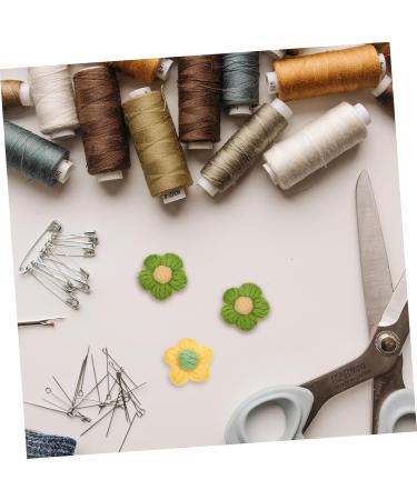 EXCEART 50 Pcs Hairpin Accessories Bow Phone Case Knitted Flowers Patches Puff Flower Diy Charm Child Plaque - Buy Online on SooperMarket.com