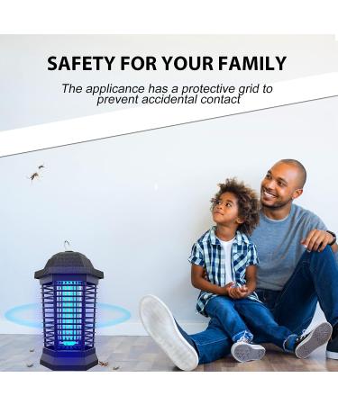 Electric Bug Zapper Mosquito Killer for Home Backyard Patio - Black - Buy Online on SooperMarket.com