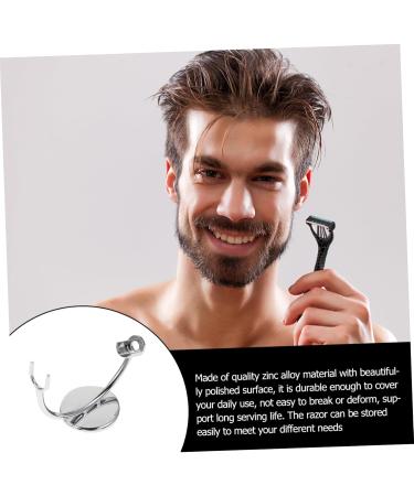 Premium Brush Holder & Razor Stand - Stable Safety Tool for Beard Shaving | Ideal Bathroom Storage for Men - Buy Online on SooperMarket.com