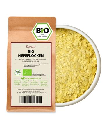 Camelur 500g organic yeast flakes - malt yeast bubble vegan beer yeast bake as spices for Parmesan & cheese vegan - yeast flakes organic in biodegradable packaging 500 g (1 Pack)