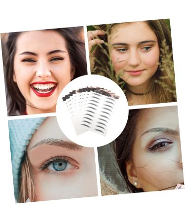 PLAFOPE Black Eyebrows 10pcs Imitation Eco Eyebrow Sticker Stickers Water Transfer Eyebrow Sticker Eyebrow Lines 6d - Buy Online on SooperMarket.com