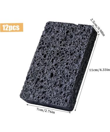 12Pcs Dish Sponge Non-Scratch Scrub Sponge Absorbent Kitchen Sponges Quick Foaming Dish Scrubber Pads for Effortless Cleaning Dishes Pots Pans Black - Buy Online on SooperMarket.com