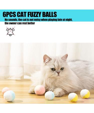 QIODAZOO 12PCS Cat Toy Balls 6 PCS Cat Bell Ball and 6 PCS Cat Soft Ball for Kitten Cat Interacitve Indoor Colorful Toy (Random Color) - Buy Online on SooperMarket.com