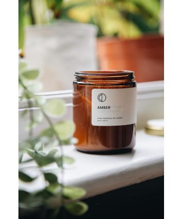 OCT Amber Scented Candle | 250ml Soy Wax with Natural Essential Oils - Premium International Shipping - Buy Online on SooperMarket.com