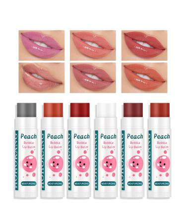 FREEORR Tinted Lip Balm  Tinted Chapstick 2 in 1 Moisturizing Colored Lip Balm & Buildable Lipstick  Tinted Lip Care Instantly Hydrates and Moisturizes Dry/Pale Lips  Keep Lips Tender and Soft Lip Moisturizer  0.16Oz  Pa...