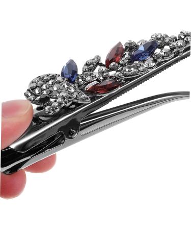 minkissy clips Metal rhinestone hair barrette crocodile skin alligator hair clip Miss - Buy Online on SooperMarket.com