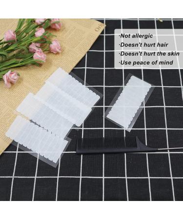 180 Pieces Hair Extension Tape Tabs Double Sided Replacement Tape for Hair Extensions Double Sided Extension Tapes Tape Extension Replacement Tape with Rat Tail Comb White (White) - Buy Online on SooperMarket.com