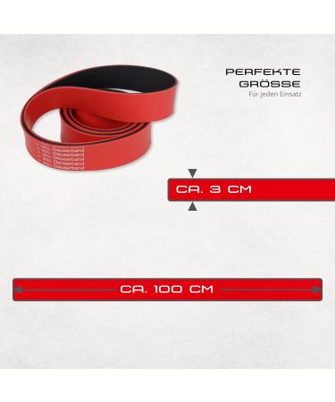 Deuserband Original Theraband Rot - Vegan Natural Rubber Resistance Band for Strength Training Fitness & Yoga | Non-Slip Made in Germany - Buy Online on SooperMarket.com