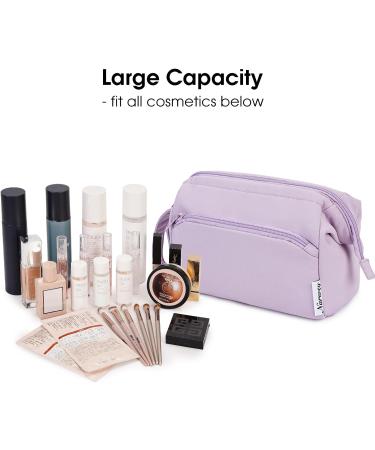 Narwey Large Purple Makeup Bag Travel Toiletry Organizer for Women - Buy Online on SooperMarket.com
