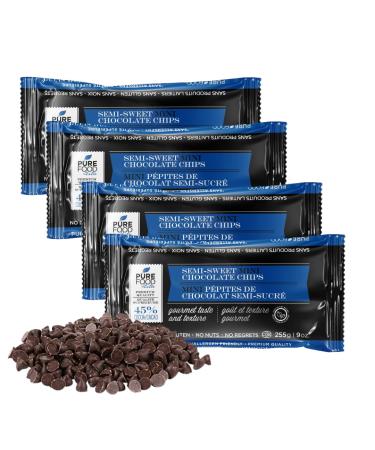 Barry Callebaut Semi Sweet Mini Chocolate Chips | All Natural | Certified Kosher | Gluten-Free, Dairy-Free, Nut-Free | Vegan | 9 oz bag (Semi Sweet Mini Chocolate Chips, 4 Packs) Semi Sweet Mini Chocolate Chips 9 Ounce (Pack of 4)