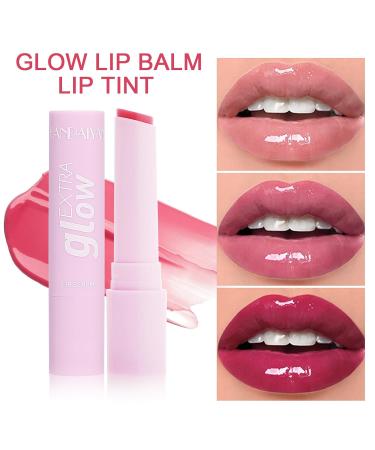 MUESCHER Glow Lip Balm | Vegan Plumping & Moisturizing Lip Care for Dry Cracked Lips | Tinted Dewy Shine Lip Balm (05 - Buy Online on SooperMarket.com