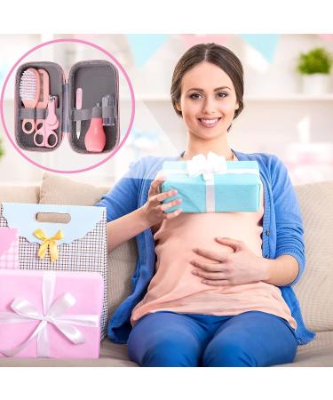 Baby Healthcare & Grooming Kit 7-in-1 | Nail Clipper, Brush, Comb, Scissors, File, Nasal Aspirator, Toothbrush | Pink Baby Safety Care Set - Buy Online on SooperMarket.com