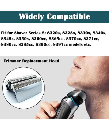 Buy Replacement Head for Braun Series 8 Shaver - Compatible 83M Blades & Foil - S8 Wet/Dry Electric Razor Parts - Buy Online on SooperMarket.com