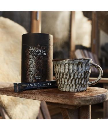 Premium Ancient + Brave Coffee + Collagen Powder 250g - Organic Brazilian Ground Coffee with Grass-Fed Collagen - Cacao, Ashwagandha & Baobab Blend - High Protein Keto | Shop Now - Buy Online on SooperMarket.com