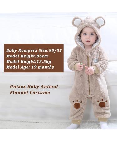 Dalmatian Baby Romper | Toddler's Jumpsuit 18-24 Months | Beige Bear Onesie for Newborns - Buy Online on SooperMarket.com