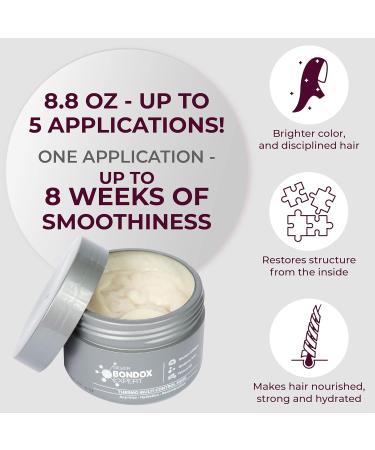 BONDOX HAIR Silver Mask 8.8 oz - Marine Collagen & Almond Oil - Formaldehyde-Free | Restores Elasticity, Softens Gray Hair - Buy Online on SooperMarket.com