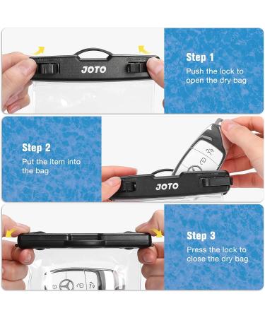JOTO 2 Pack Waterproof Car Key FOB Case with Lanyard - Small Waterproof Wallet for Money Credit ID Card - Black - Buy Online on SooperMarket.com