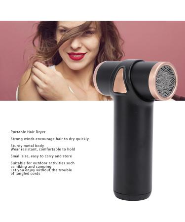 Mini Hair Dryer High Speed Multifunctional Aluminum Alloy Portable Blow Dryer Practical Lightweight Compact Size Cordless Hair Dryer for Outdoor Travel Hiking Camping - Buy Online on SooperMarket.com