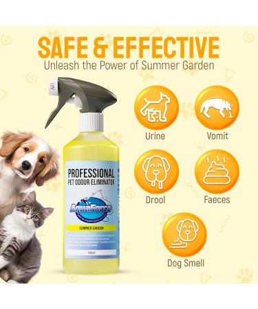 AQUAFORCE Pet Odour Eliminator Spray Strong Enzyme Odour Bacteria Eating Deodoriser & Dog Urine Neutraliser | Pet Odour Remover | Smells from Carpet Upholstery - Buy Online on SooperMarket.com