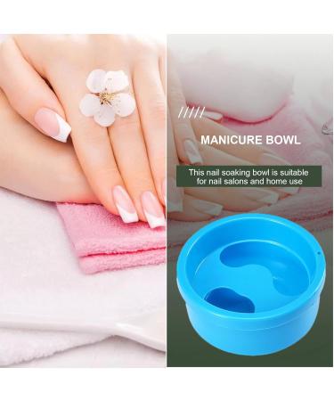 Teksome Manicure Bowl - Manicure Spa Bowl | Nail Soaking Container Manicure Tool Manicure Hand Bowl Art Hand Wash Spa Tool for Women and Girls Blue - Buy Online on SooperMarket.com