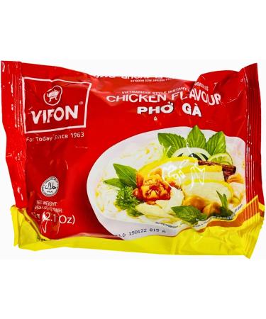 Vifon Vietnamese Style Instant Rice Noodles Chicken Flavour Pho Ga 60g (Pack of 30) 1 Case - Buy Online on SooperMarket.com