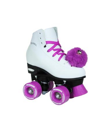Epic Skates Princess Quad Roller Skates White/Purple Youth 4