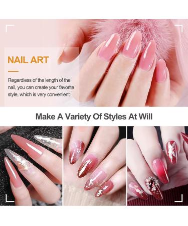 Kalolary 120Pcs Clear Dual Nail System - MOOLD ACYLL Stiletto Nail Extension Tips for Nail Art | 12 Sizes with Scale for Perfect Manicure - Buy Online on SooperMarket.com