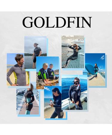 GoldFin Men Neoprene Wetsuit Shorts 3mm Navy Large | Ideal for Water Sports - Buy Online on SooperMarket.com