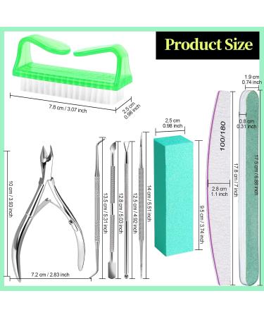 Fandamei Nail File 100/180 - Gel Nail Buffer & Manicure Set | Nail Files Tongs & Shavers - Z-Green - Buy Online on SooperMarket.com