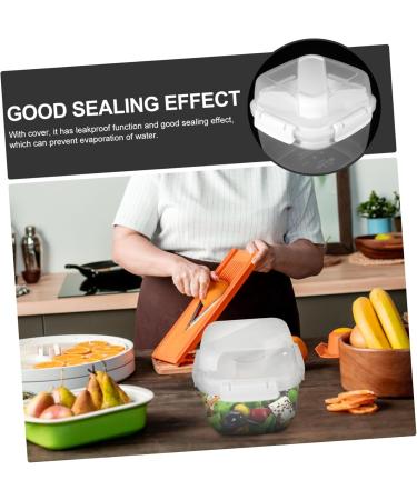 HOLIDYOYO Box Box Lunchbox Bento Container Lunch Boxes Lunch Holder White Compartment Box Pp Double Layer 15.8X15.8X14.3CM 10TUI4923B White 15.8X15.8X14.3CM - Buy Online on SooperMarket.com