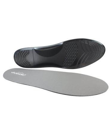 ViveSole Thin Gel Insoles for Men & Women - Plantar Fasciitis Relief for Work Boots & Heels - Shoe Inserts for Flat Feet Arch Support - Orthotics with Metatarsal Pads Foot Cushions for Heel in Shoes MENS 5.5 - 10.5