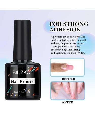 Professional Acrylic Nail Kit for Beginners - Includes Prep Dehydrator, Primer, Acrylic Powder & Liquid, Nail Tips, Glue, and Brush - White, Clear, Pink - Buy Online on SooperMarket.com