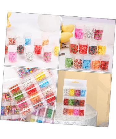Healeved 36 Boxes Nail Art Accessories Resin Charms Slices Polymer Clay Spacer Beads 3D Slice Fruits Phone Shell Charms Resin Making Charms Nail Art Slices Manual Decorations Soft Pottery 14.2X8.8X2.5CMx3pcs Assorted Colorx3pcs - Buy Online on SooperMarket.com