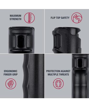 SABRE Ruger Pepper Gel - 25 Bursts, 12-Foot Range, UV Dye, Finger Grip, Key Ring - Black Pepper Spray - Buy Online on SooperMarket.com