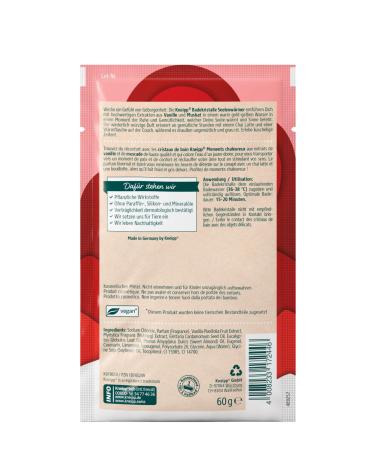 Kneipp Bath Crystals Soul Warmer - Natural Deep Salt with Vanilla & Nutmeg for Calm & Cosiness - 60g Sachet - Buy Online on SooperMarket.com