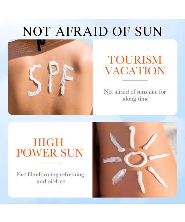Sunscreen SPF 60+ Aloe Vera Sun Cream Repair Lotion Suncream Sun Face Protection Against UVA UVB Water + Sweat Resistant Fast Film Formation No Stuffiness for All Skin Types 40g - Buy Online on SooperMarket.com